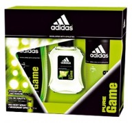 Adidas Pure Game edt 100 ml + 250 ml Gel douche + Après Rasage Baume 150ml