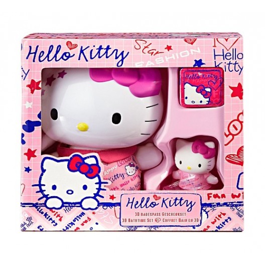 Hello Kitty bath gel with magic towel