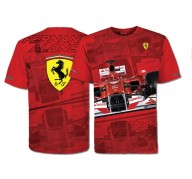Fernando Alonso Ferrari T-shirt Kinder Car