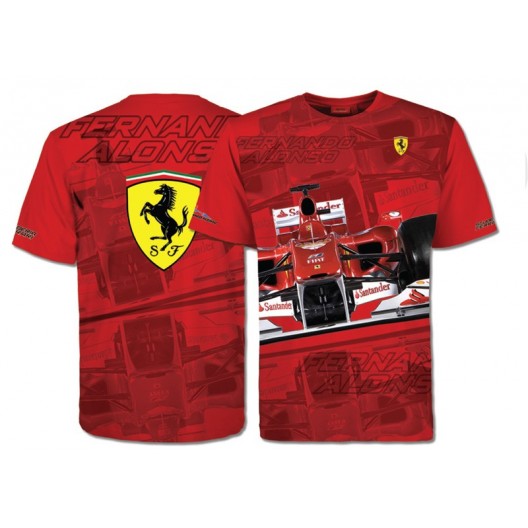 Camiseta Ferrari Niño Fernando Alonso Coche